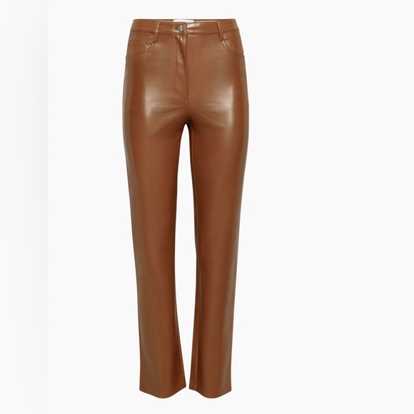 Wilfred The Melina Pant High-waisted Vegan
Leather Cognac Pants LIKE NEW🔥 - Picture 15 of 16